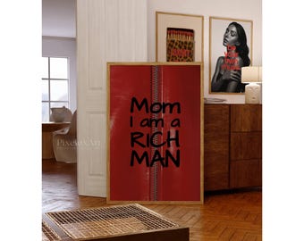 Mom I Am a Rich Man Print: Y2K Feminist Collage Art (Digital Download, image 3