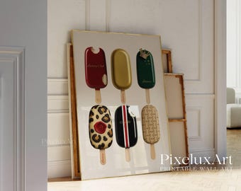 Luxury Hypebeast Wall Art, Fashion Retro Wall Art, Preppy Aesthetic Poster, Old Money Collage Decor, Trendy Vintage Artwork, Luxury Prints, image 6
