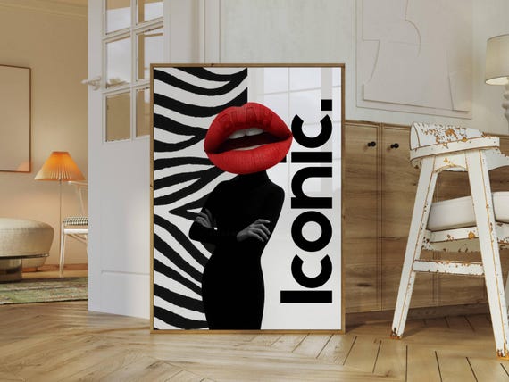 Y2K Fashion Print: Zebra