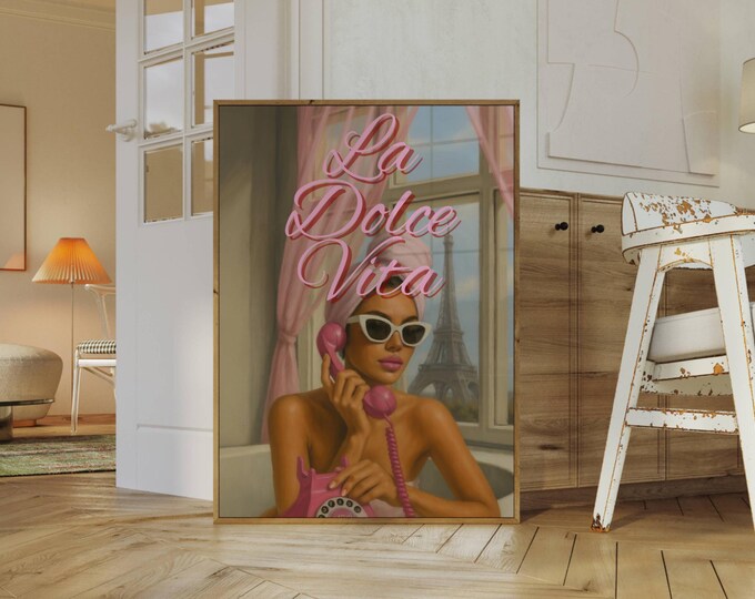 La Dolce Vita Y2k Wall Art Trendy Print, Trendy Collage…