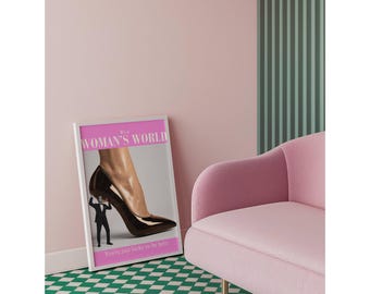 Retro Girly Wall Art Set, 6 Trendy Posters, Y2K Fashion Decor, Trendy Leopard Print, Aesthetic Dorm & Apartment Decor, Pink Leopard Wall Art, image 8