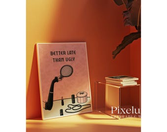 Makeup Poster, Retro Girly Wall Art, Lipstick Print, Feminine Dorm Art, Chic Perfume Illustration, Preppy Vanity Wall Art, Feminist Poster, image 9