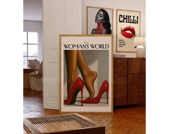 Trendy Girly Wall Art, Collage Apartment Print, Feminist Wall Art, Y2k Fashion Print, Feminist Quote, Stylish And Cool Girl Aesthetic Art, image 3