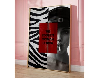 Red & Black Fashion Gallery Wall Art, Set of 6 Aesthetic Chic Apartment Decor, Trendy Fashion Collage Print, Stylish Y2K Wall Art, image 8