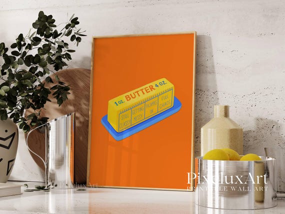 Orange Butter Art Print
