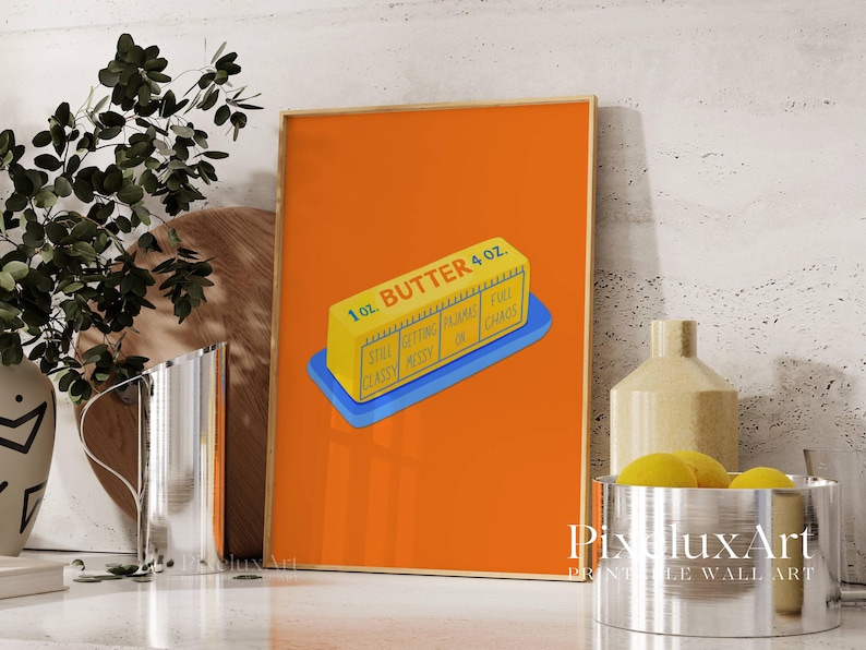 Orange Butter Art Print