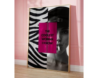Pink & Black Fashion Poster Set: Y2K Girly Collage (Digital Download), image 8