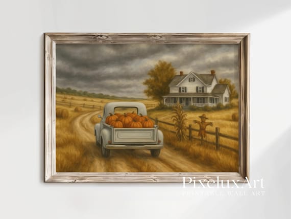 Pumpkin Farmhouse Wall Art