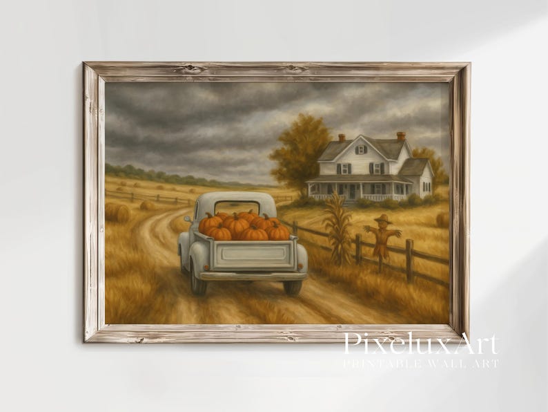 Pumpkin Farmhouse Wall Art