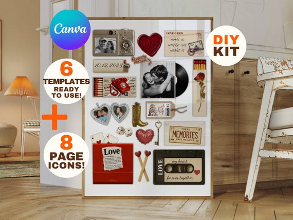 Set of 6 Custom Matchbook Art
