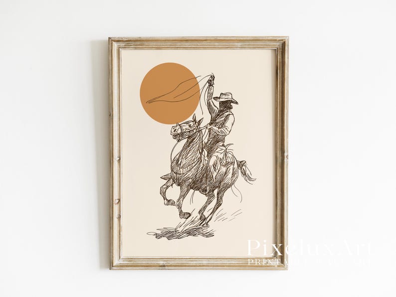 Cowgirl Rodeo Wall Art