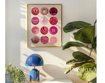 Pink Pop Collage Print, Y2K Wall Art, Coquette Aesthetic Decor, Girly Wall Art, Dorm Room & Teen Girl Gallery Wall Print, Trendy Wall Art, image 9