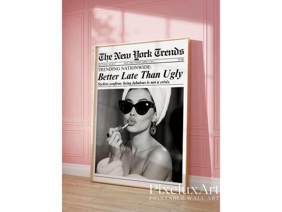 Trendy Newspaper Print
