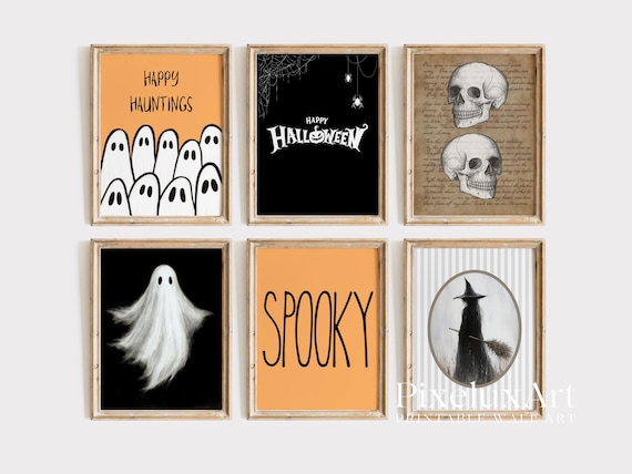 Halloween Wall Art Set of 6