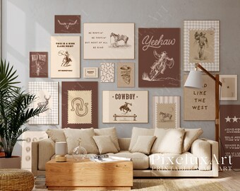 130+ Wild West Gallery Wall Set, Western Wall Art Bundle, Cowboy Printable Decor, Rustic Ranch Rodeo Prints, Country Western Aesthetic Print, image 6