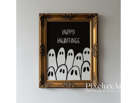Happy Hauntings Halloween Poster