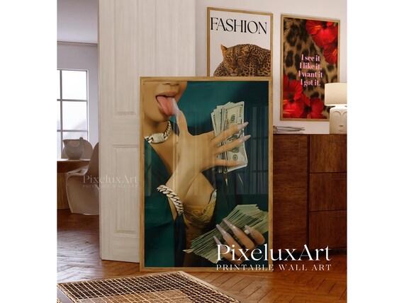 Woman with Money Poster