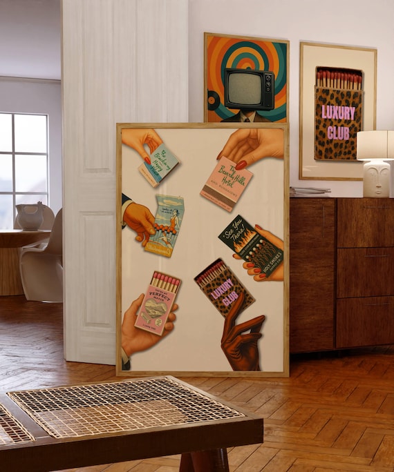 Retro Matchbook Poster