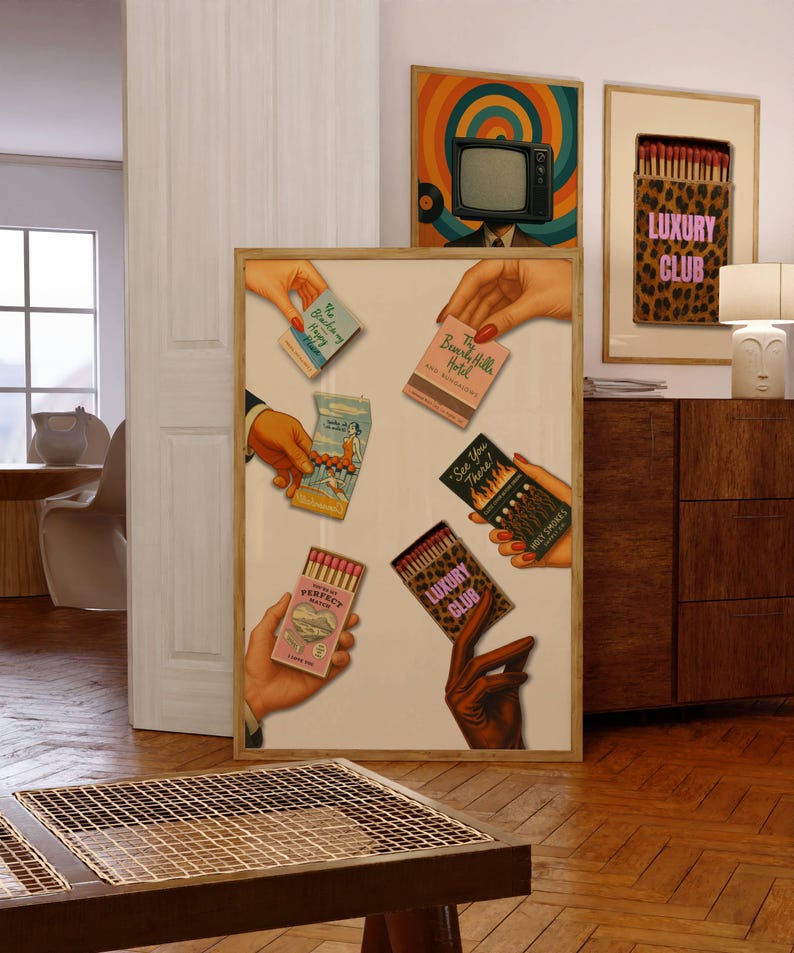 Retro Matchbook Poster