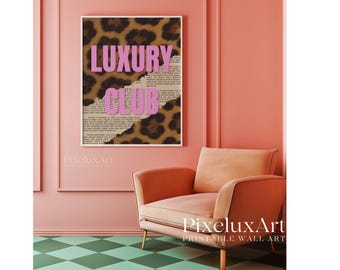 Retro Girly Wall Art Set, 6 Trendy Posters, Y2K Fashion Decor, Trendy Leopard Print, Aesthetic Dorm & Apartment Decor, Pink Leopard Wall Art, image 7