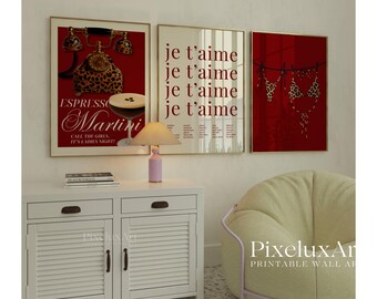 Set of 6 Leopard Wall Art Set, Cheetah Prints, Y2K Wall Art, Trendy Leopard Prints, Aesthetic Dorm & Chic Apartment Decor, Funky Art Prints, image 3