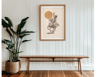 Cowgirl Rodeo Wall Art | Western Country Decor | Rustic Farmhouse Printable | Boho Cowboy Poster | Vintage Rodeo Print, image 4