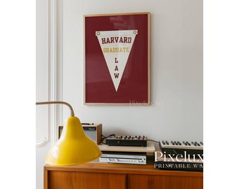 Custom Graduation Pennant Flag | Vintage Custom Pennant Flag, Trend Dorm Room Decor, Printable Senior Gift, Retro Collage Wall Art for Gift, image 7