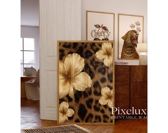 Glam Leopard Wall Art Set – 6 Trendy Posters, Y2K Fashion Decor, Chic Leopard Print, Aesthetic Apartment Decor, Wild Fashion Wall Prints, image 7