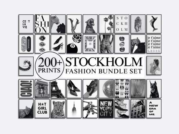 200+ Stockholm Fashion Wall Art Bundle
