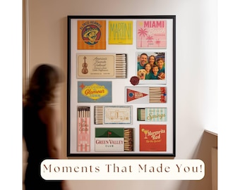 Custom Matchbook Art – Vintage Matchbook Print, Matchbook Custom Art, Large Digital Matches Print, Unique Matching Gift, Unique Matchbox Art, image 5