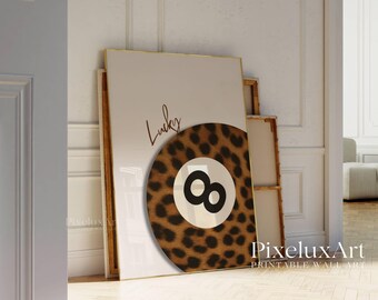 Y2K Leopard Print Wall Art Set: Trendy Fashion Posters (Digital Download), image 7