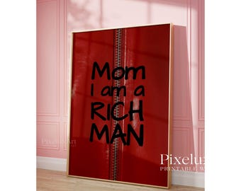 Mom I Am a Rich Man Print: Y2K Feminist Collage Art (Digital Download, image 4