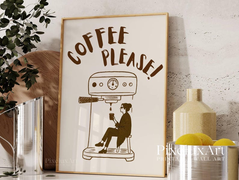 Coffee Please Wall Art