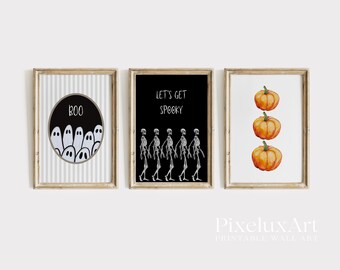Vintage Halloween Prints: Spooky Ghosts, Skeletons, Pumpkins, Haunted House, Halloween Wall Art Bundle, Vintage Killer Newspaper Prints, image 4