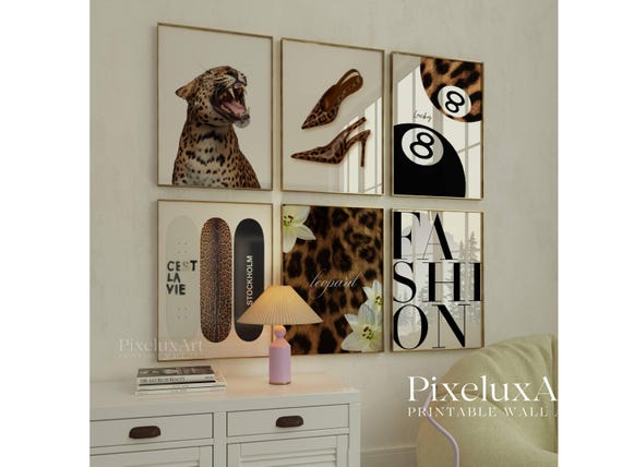 Gallery Leopard Fashion Poster Set