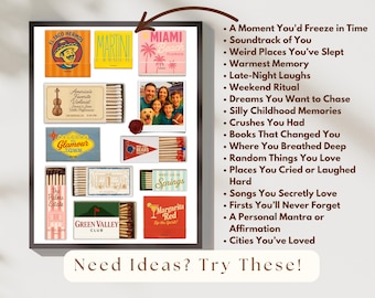 Custom Matchbook Art – Vintage Matchbook Print, Matchbook Custom Art, Large Digital Matches Print, Unique Matching Gift, Unique Matchbox Art, image 7