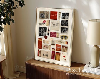 Custom Matchbook Art | Matchbook Anniversary Gift • Custom Matches Gift • Retro Matchbox Printable, Custom Matchbook Anniversary Gift, image 9