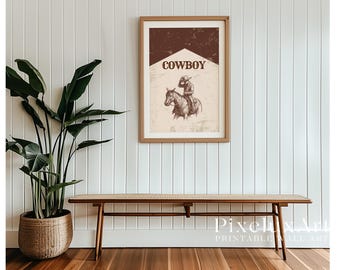 Cowboy Wall Art | Western Printable Poster | Rustic Country Decor | Vintage Rodeo Print | Farmhouse Wall Art, image 5