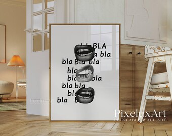 Set of 6 Trendy Black and White Gallery Wall Art, Aesthetic Chic Apartment Decor, 8 Ball, NYC, Ace Card, Amor Print, Stylish Y2K Collage Art, image 6