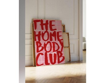 The Homebody Club Print: Funky Girly Dorm Decor (Digital Download), image 9
