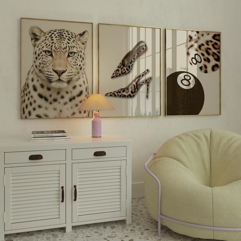 Leopard Wall Art Set