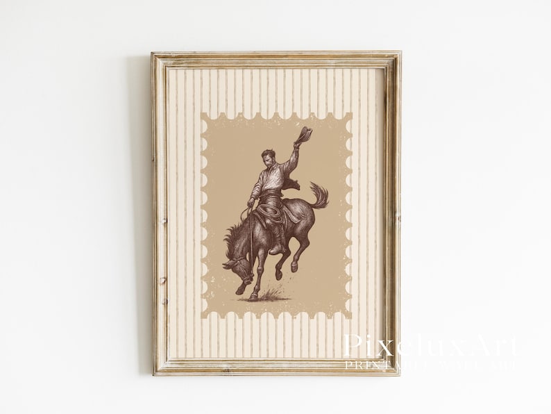 Rodeo Cowboy Wall Art