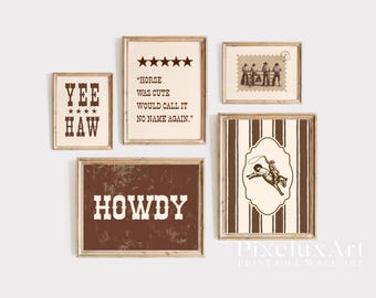 Western Wall Art Set of 18 – Vintage Cowboy Rodeo Printable Decor | Southwestern Farmhouse Wild West Texas Country Style Print, image 6