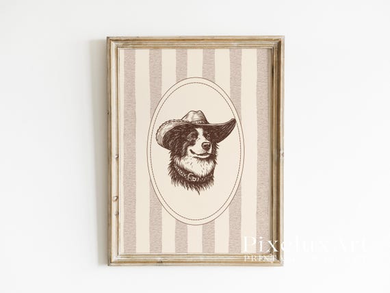 Cowboy Dog Wall Art