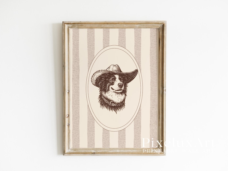Cowboy Dog Wall Art