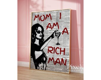 Red Retro Wall Art Prints: Y2K Dorm Decor Set (Digital Download), image 4