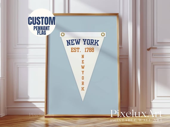 Custom City Pennant Flag