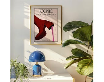 Trendy Girly Boot Poster, Collage Apartment Print, Y2k Fashion Print, Feminist Quote, Stylish And Cool Girl Aesthetic Magazine Cover, image 6