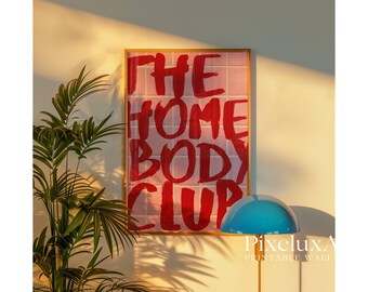 The Homebody Club Print: Funky Girly Dorm Decor (Digital Download), image 8