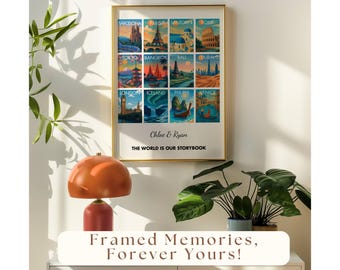 Custom Travel Print | Personalize Travel Art, Travel Keepsake Gift, Travel Memories Gift, Custom Travel Poster for Gift, Custom Travel Gifts, image 9